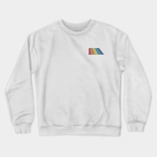 Retro Rainbow Stripes Crewneck Sweatshirt